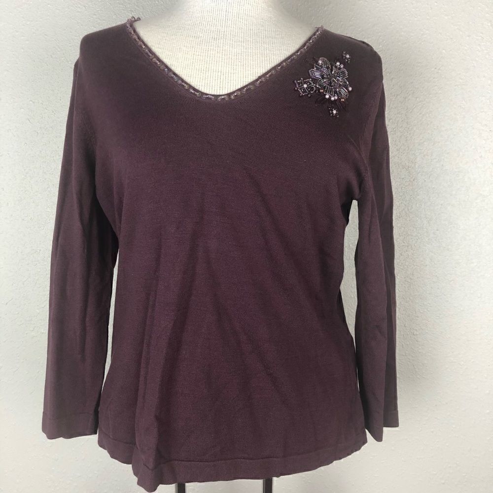 NWT Silk Blend Casual Corner Top Size Large